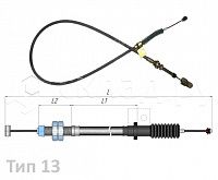 Трос управления подачей топлива (9316BB3943) для погрузчика Komatsu 
