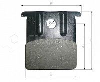 Тормозные колодки для техники Clark (1052LF1005) 