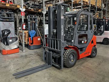 Газобензиновый вилочный погрузчик 2.5 тонны GROS LG25GLT двигатель GCT K21 Япония (завод LONKING)