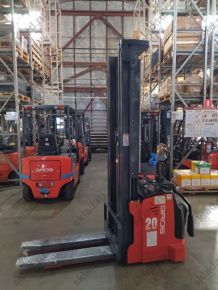 Высотный электроштабелер 2 тонны с платформой, высота подъема 6 метров GROS MB2060LC-Li (аккумулятор Li-ion, завод MIMA)