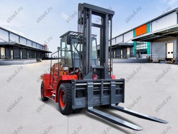 Дизельный вилочный погрузчик 16 тонн GROS LG160DT, центр тяжести 1200 мм (завод LONKING, двигатель CUMMINS)