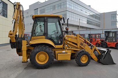 Экскаватор-погрузчик GROS 388-II (Shanmon): видеообзор, особенности и характеристики