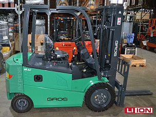 Электропогрузчик вилочный четырехопорный 3 тонны GROS LG30B-Li (батарея Li-ion, завод LONKING)