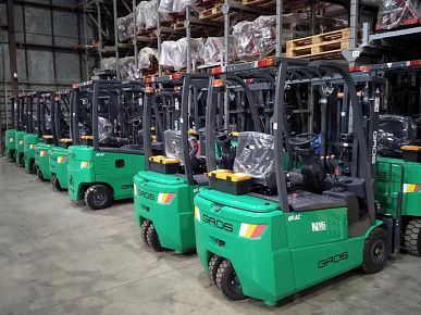 Электропогрузчики GROS серии Li-ion: современное грузоподъемное оборудование для склада