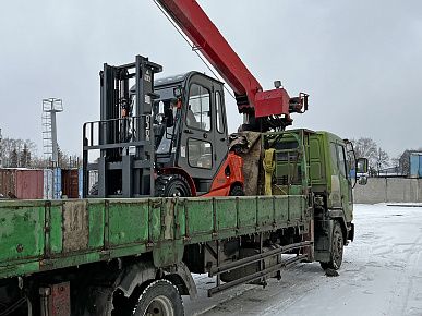Отгрузка вилочного погрузчика GROS LG35DT с японским двигателем 